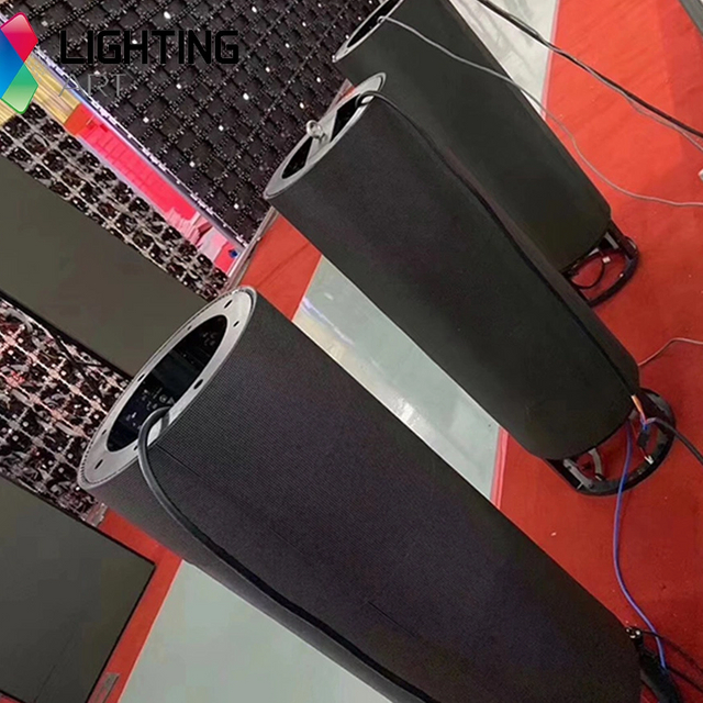 P2 실내 유연한 LED 비디오 월 패널 곡선 상업 광고 LED 모듈 디스플레이 화면 광고판 패널